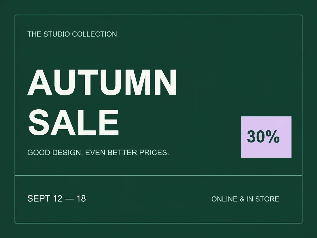 Edited: AUTUMN SALE